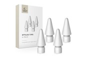 Andra mobiltillbehör - Tech-Protect Stylus Tips for Apple Pencil 4-Pack - White - 5906302322978
