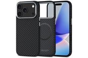 Mobile - Covers & Cases - Tech-Protect Ion Carbon MagSafe Case for iPhone 17 Pro Max - Grey & Black - 5906302330362