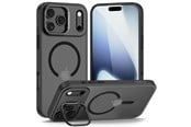 Mobile - Covers & Cases - Tech-Protect MagStand MagSafe Case for iPhone 17 Pro - Matte Black - 5906302330515