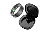 Smart ring - Colmi R02 Smart Ring Size 9 18.9mm with Charging Case - Black - R02 Black 9 (case)