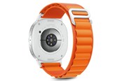 Smartwatch - Accessories - Tech-Protect Nylon Stripe Strap for Samsung Galaxy Watch 40 / 44 / 46 mm - Orange - 5906302331277