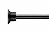 Badrumstillbehör - Croydex Svart teleskopstång – max 229 cm - AD230021