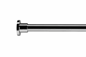 Badrumstillbehör - Croydex Kvalitativ rak duschdraperistång – max 200 cm - GP89500