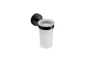 Badrumstillbehör - Croydex Epsom tandborstmugg - svart - QM481821