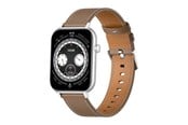 Pulsmätare & Stegräknare - Colmi C28 Smartwatch Brown Leather Strap - C28-silver/brown