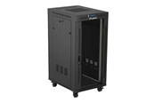 Rack chassis - Lanberg FF01 series V2 - rack - 600 x 800 flat pack with glass door LCD - 24U - FF01-6824-12BL