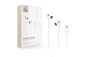 Hörlurar / Headset - Tech-Protect Ultraboost Core G2 Lightning Headphones - White - 5906302332342
