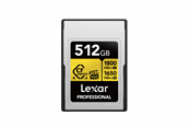 Flashram & USB Flash Drives - Lexar Professional GOLD CFexpress 4.0 Type A - 512GB - LCAEXG4512G-RNENG