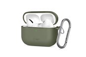 Mobile - Covers & Cases - Tech-Protect  Silicone Hook Case for AirPods Pro - Olive - 5906302333189