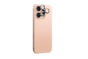 Mobiltelefontillbehör-Skyddsfilm - AmazingThing AR Aluminum 3 Lens Glass with Camera Lens Frame for iPhone 16 Pro / 16 Pro Max - Rose Gold - IP16CAM3RGLA