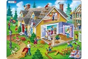 Pusselspel - Larsen Puzzles Puslespil Hus - 62 brikker Maxi (36.5x28.5 cm) Golv - US18