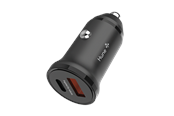 Mobile - Adapters & Chargers - Hune Topo 20W Dual USB Car Charger (1x USB-C + 1x USB-A) - Black - AT-ACC-CC-041