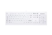 Tangentbord - Cherry Contour MedicalKey AK-C8100 Sanitizable - Tangentbord - Engelska (US) - Vit - AK-C8100F-U1-W/US