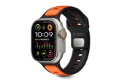Smartwatch - Accessories - Tech-Protect IconBand Line Strap for Apple Watch 44 / 45 / 46 / 49 mm - Black & Orange - 5906302333424