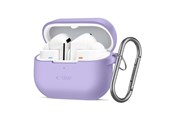 Mobile - Covers & Cases - Tech-Protect Silicone Hook Case for Samsung Galaxy Buds 3 / 3 FE / 3 Pro - Purple - 5906302333769