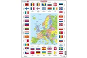 Pusselspel - Larsen Puzzles Puzzle Map/flag - Europe - 70 pieces Maxi (36.5x28.5 cm) Golv - KL1