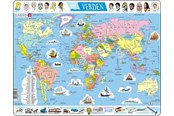 Pusselspel - Larsen Puzzles Puzzle World Politics - 107 pieces Maxi (36.5x28.5 cm) Golv - K1