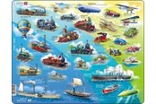 Pusselspel - Larsen Puzzles Puzzle Historical Vehicles 1783-1939 - 54 pieces Maxi (36.5x28.5 cm) Golv - HL7