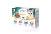 Katter - Catit - Dinner Dual-layer Wet Food for Cats - Multipack fish 12x75 g - 44720