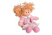 Docka, bamse och tillbehör - Bigjigs Fabric Doll Poppy - 28cm - BJD005