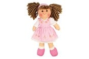 Docka, bamse och tillbehör - Bigjigs Fabric Doll Rose - 28cm - BJD007
