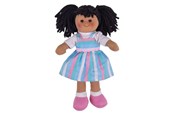 Docka, bamse och tillbehör - Bigjigs Fabric Doll Kira - 28cm - BJD046