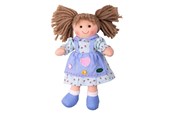 Docka, bamse och tillbehör - Bigjigs Fabric Doll Grace - 28cm - BJD003