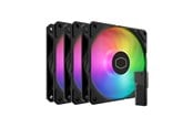 Chassi fläkt - Cooler Master SickleFlow Edge 120 ARGB 3-Pack Fan Kit - Chassi fläkt - 120mm - Svart - MFX-B2DN-253P2-R2