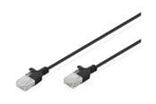 Nätverkskabel - DIGITUS patch cable - black - Svart - DK-1618-005S-BL