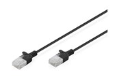 Nätverkskabel - DIGITUS patch cable - black - Svart - DK-1618-020S-BL