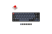 Tangentbord - Keychron K6 Pro QMK/VIA Wireless RGB Hot Swap K Pro Red - Gaming Keyboard - Utan numpad - Nordisk - Svart - K6P-J1P-BO