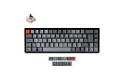 Tangentbord - Keychron K6 RGB Aluminium Wireless Hot Swap Gateron Brown - Gaming Keyboard - Utan numpad - Nordisk - Svart - K6-Q3-BO