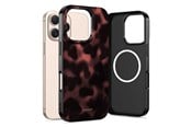 Mobile - Covers & Cases - Tech-Protect Lamano MagSafe Case for iPhone 16 Pro Max - Black & Red - 5906302334513