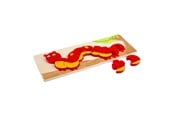 Babyleksaker - Bigjigs Wooden Number Puzzle Caterpillar - 10 pcs. - BJ745