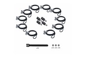 Systemtillbehör - StarTech.com Startech - security cable lock - 3-in-1 keyed alike/combination security cable lock anti-theft - TAA Compliant - UDUOKA10-LAPTOP-LOCK