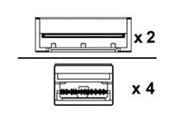 Nätverkskabel - Lenovo 800GBase-CU direct attach splitter cable - 3 m - 3m - 4X97A81835