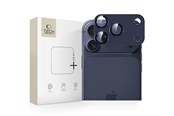 Mobiltelefontillbehör-Skyddsfilm - Tech-Protect Camfull Fit+ Lens Glass for iPhone 17 Pro Max - Navy Blue - 5906302335541