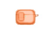 Andra mobiltillbehör - AmazingThing Titan Pro Mag Case Clear for AirPods Pro 3 - Orange - APRO3TPOG