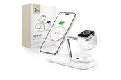 Mobile - Adapters & Chargers - Tech-Protect QI15W-A45 3-in-1 Wireless Charger with MagSafe for Apple Devices - White - 5906302375615