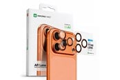 Mobiltelefontillbehör-Skyddsfilm - AmazingThing AR Sapphire Camera Lens Glass for iPhone 17 Pro / Pro Max - with Orange Frame - IP17SCAM3OGLA
