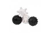 Babyleksaker - Akuku Soft sensory balls black/white (4 pcs) - A0469