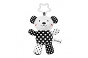 Babyleksaker - Akuku Plush hanging toy black/white BEAR - A0470