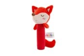 Babyleksaker - Akuku Soft plush rattle/squeaker Fox - A0643