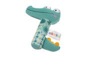 Babyleksaker - Akuku Soft plush rattle/squeaker Crocodile - A0644