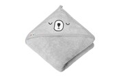 Babyvård - Akuku Baby hooded towel 100x100 cm / grey - A0662