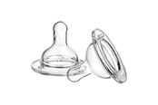 Babyvård - Akuku Silicone teats for wide neck bottle (2pcs) 3m+ - A0120