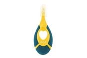 Babyvård - Akuku First toothbrush 0-2y yellow/navy blue - A0158