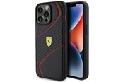 Mobile - Covers & Cases - Ferrari Twist Metal Logo Case for iPhone 15 Pro Max - Black - 3666339171025