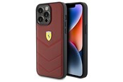 Mobile - Covers & Cases - Ferrari Leather Stitched Lines case for iPhone 15 Pro Max - Red - 3666339181178