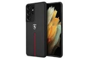 Mobile - Covers & Cases - Ferrari Samsung Galaxy S21 Ultra Leather Nylon Stripe - Black - 3700740496176